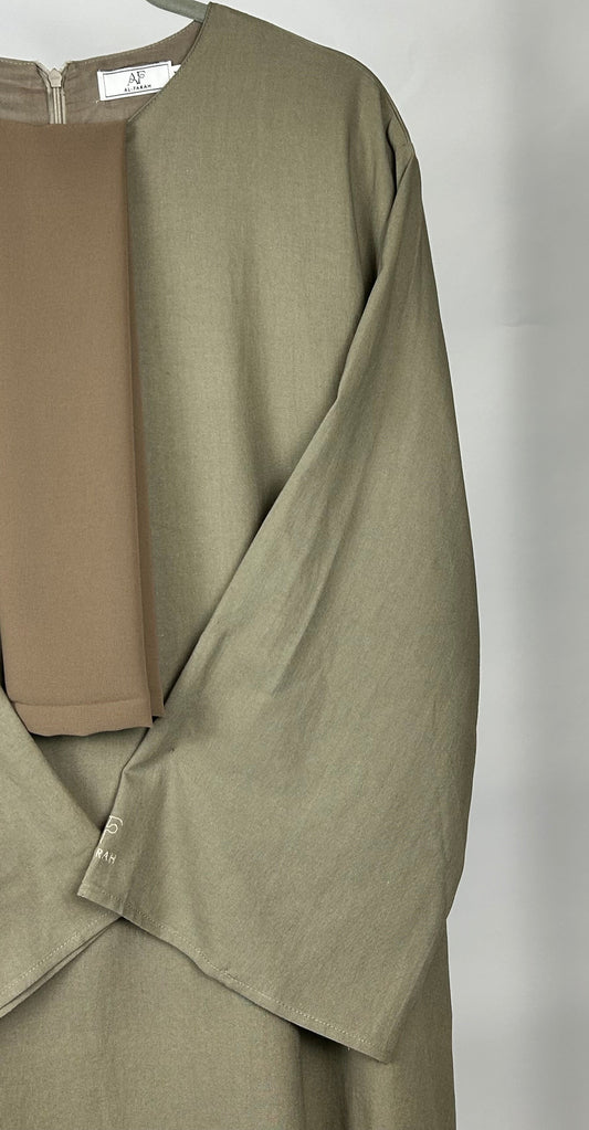 Khaki Abaya