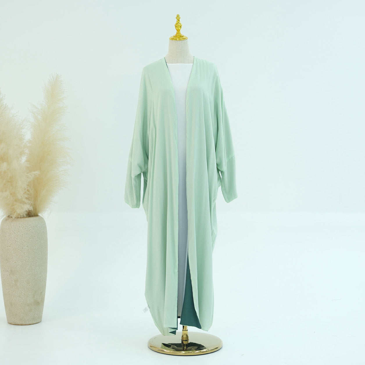 Forest Green 3 Piece Reversible abaya