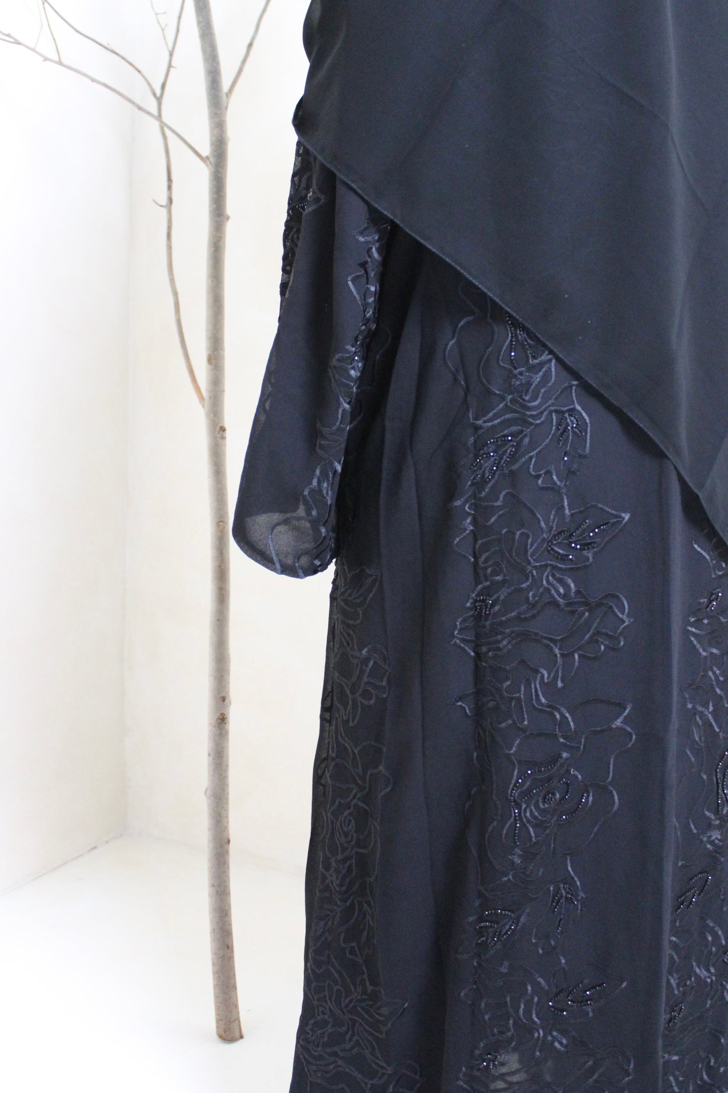 Luxury Black Limited Edition Chiffon Abaya