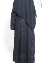 Luxury Black Limited Edition Chiffon Abaya
