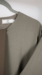 Khaki Cotton/Linen Abaya